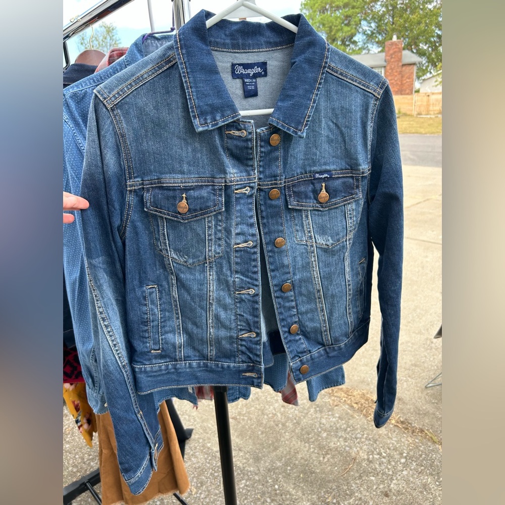Wrangler, jean jacket, size medium
